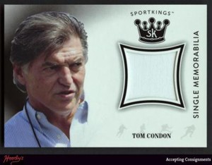 2018 Sportkings Green Single Memorabilia Tom Condon Relic