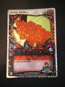 Yu Yu Hakusho TCG CCG Rose Petals TC15 Exile Spirit Pack 4 Foil Card Near Mint