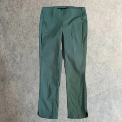 Pantalones de vestir de tiro medio Tribal Fia verdes para mujer talla OP pantalones rectos Foto 1 de 4