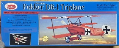 Guillow Fokker DR1 Triplane Laser Cut - GUI204 - Image 1 of 4