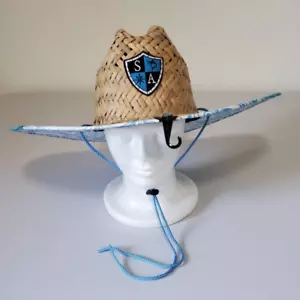 SA Soul Of Adventure Womens Straw Hat Blue Tidal Wave UV Protect Fishing OS New - Picture 1 of 12