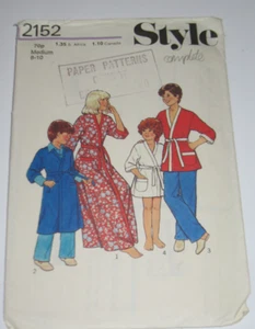 sewing pattern dressing gowns robes in 3 lengths childs - Picture 1 of 1