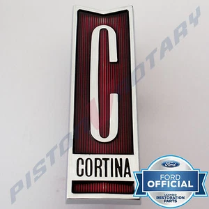 CORTINA Grille Badge Candy Red Brand New for FORD MK2 MKII Super deluxe GT Grill - Bild 1 von 3