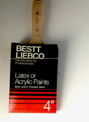 (4”) Pincel de pintura PRO BESTT LIEBCO EE. UU. NOS Pinturas de látex o acrílicas Foto 1 de 3