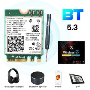 WiFi 6E M.2 Wireless Card Intel AX210NGW - NGFF Bluetooth,Bulk for Shopify Store - Picture 1 of 10