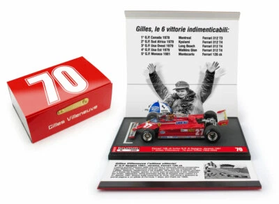 Brumm S20/01 Ferrari 126CK Last GP Win Spanish GP 1981 - G Villeneuve 1/43 Scale - Image 1 of 3