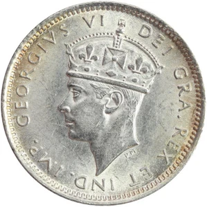 1941 Newfoundland Silver 10 Cents - Picture 1 of 2