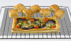 Pizza Non-Stick Reusable Oven Basket Tray Mesh Sheet Healthier Grilling Baking