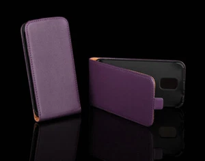 Billetera Cuero Ecológico Funda Capirotazo con Tapa Púrpura Para Nokia Lumia 520 - Bild 1 von 1