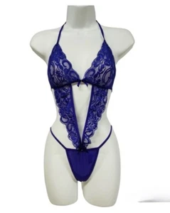 Lencería Púrpura Body Tanga Baci Talla Única Suave Nylon Disfraz Striptease Nuevo - Imagen 1 de 5