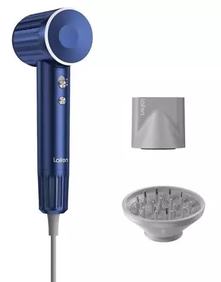 Laifen Retro Haartrockner Ionen Föhn Blau leise Reisefön 110.000 U/min 1600W NEU