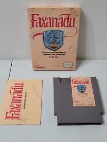 Nintendo NES Faxanadu con caja e instrucciones