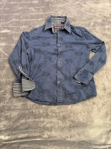 Men's English Laundry Blue & White Patterned Dress Shirt Size S - Picture 1 of 15