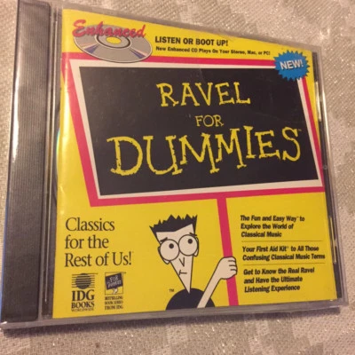 RAVEL FOR DUMMIES 1996 Enhanced CD BRAND NEW & SEALED Classics FULL DIGITAL - Image 1 of 2