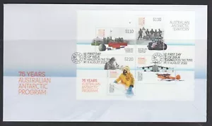 Australian ANTARCTIC 2022 The AAT Program 75 YEARS MINISHEET on FDC - SCIENCE - Bild 1 von 1