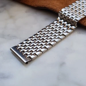Very nice solid 18mm BoR Beads of Rice Style Stainless Steel watch bracelet - Bild 1 von 12