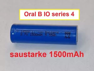 LI-ION Batteria per Oral B Io 4 IO4 3,7V 1500mAh Serie 4N IO9 IO8 3758 Series - Foto 1 di 1