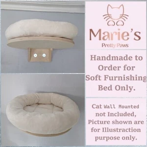 ELFENBEIN CREME, Haustier Katzenbett Ersatz für Natural Paradise WANDMONTIERTE DAHLIE - Bild 1 von 13