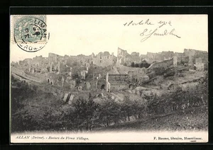 AK Allan, Ruinen des alten Dorfes 1904 - Bild 1 von 2