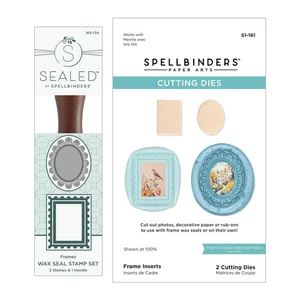 Spellbinders frames wax seal stamp & die bundle - Picture 1 of 1