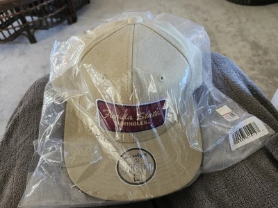 ZHATS Florida State Seminoles Maroon Tan stretch-fit Cap Hat Sz L NWT - Image 1 of 4