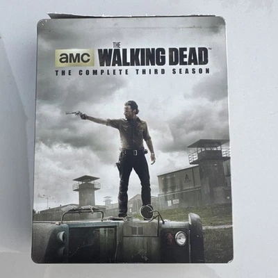 Walking Dead Third Season Used Blu-ray 5-Disc 2013 Target Jumbo Steelbook AMC - Image 1 of 3