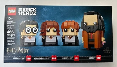 Harry Potter Lego 40495 Brickheadz Harry Ron Hermione Hagrid - New & Sealed - Image 1 of 4