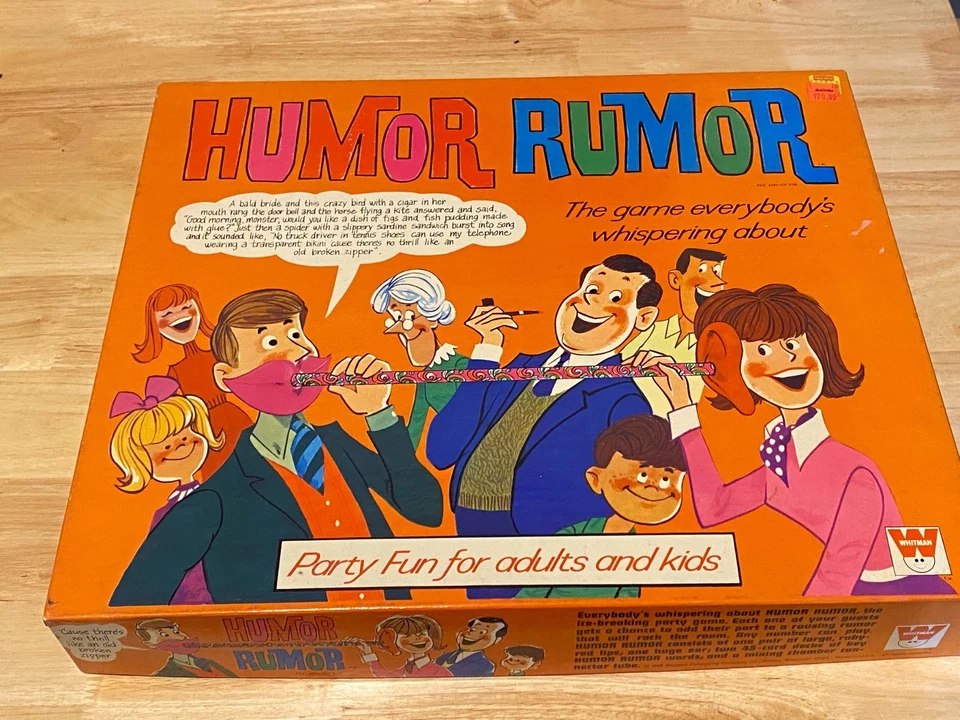 Vintage 1969 Humor Rumor Game Whitman Complete Party Game - Image 1 of 4