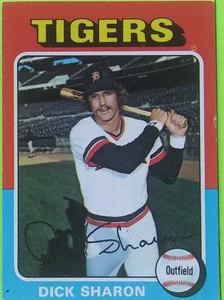 Tarjeta de béisbol 1975 Topps #293 Dick Sharon (Tigres de Detroit) - Imagen 1 de 4