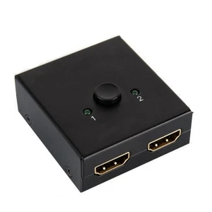 Aluminum Bidirectional HDMIs Splitter for Clear Images Quality Easy To Use - Picture 1 of 7