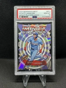 Wyatt Langford RC 2024 Bowman’s Best Impact Players Lava /50 PSA 10 - Bild 1 von 2