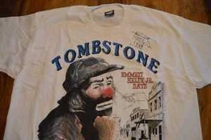 Camiseta autografiada auténtica firmada por Emmett Kelly Jr 1994, Tombstone, AZ para hombre XL - Imagen 1 de 6