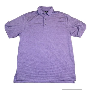 FootJoy Herren rosa gestreiftes Golf Polo - Größe Medium - Bild 1 von 5