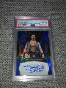 Stone Cold Steve Austin Psa 10 01/49 2024 WWE Select Auto Blue Prizm - Picture 1 of 2