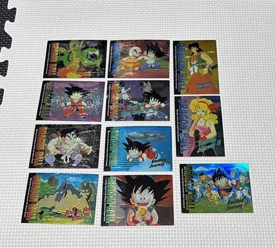 Dragon Ball Amada USA Trading Cards 11 Pieces Chrome Used - Image 1 of 4