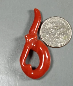 Natural Undyed Italian Mediterranean Coral Designer knot - Picture 1 of 5