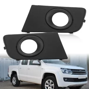 2x Front Bumper Fog Light Cover Grille Bezel For Volkswagen VW Amarok 2010-2016 - Picture 1 of 11