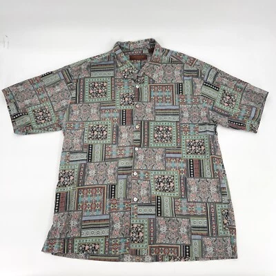 Camisa Tori Richard Honolulu Para Hombre Grande Cachemira Hawaiana Abotonada Manga Corta Foto 1 de 4