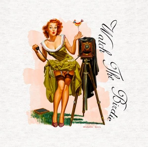 Pin Up girl - Photography Fabric Craft Panels in 100% Cotton or Polyester - Picture 1 of 1