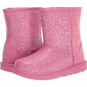 NWT/NIB UGG Toddler Classic II Glitter Leopard Boots (size 7) - Picture 1 of 7