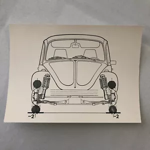 Vintage Volkswagen VW Beetle Factory Press Photo Photograph Print DUTCH Caption - Picture 1 of 3