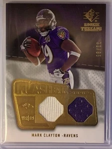 Jersey Mark Clayton 2008 SP Rookie Threads Flashback Fabrics #FFMC #'d/85 (i78) - Imagen 1 de 2