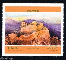 ITALIA 1 FRANCOBOLLO DOLOMITI GRUPPO DELLE ODE 2015 nuovo** (BI7917)