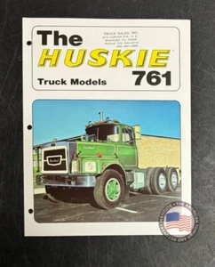 Original NOS 6 page Brockway Huskie 761 tractor trailer sales brochure 1973-74 - Picture 1 of 3