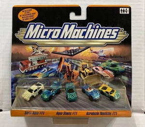 Micro Machines 2001 Aqua Stunts #11 Rare Blue Corvette Calloway Supernatural - Picture 1 of 11