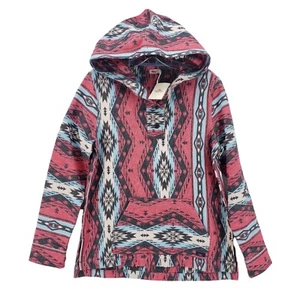 Faherty Pacific Poncho Hoodie Topeka Rail Southwestern Pattern Mens Size SMALL - Picture 1 of 8