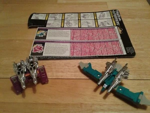 Vintage Transformers 1988 Squawktalk and Beastbox complete with character back - Picture 1 of 8