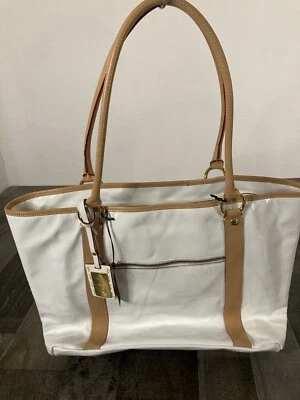 Bolso Bandolera Cavalcanti Mujer Metálico Blanco Charol Italia Nuevo con Etiquetas Raro Foto 1 de 4