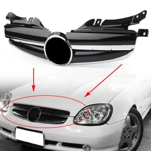 Upper Bumper Mesh Grille Fit Mercedes Benz R170 W170 SLK Class 1998 - 2004 - Picture 1 of 11