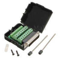 DB25 Male 25Pin Plug Breakout Board Terminals Adapter D-SUB Solderless Connector